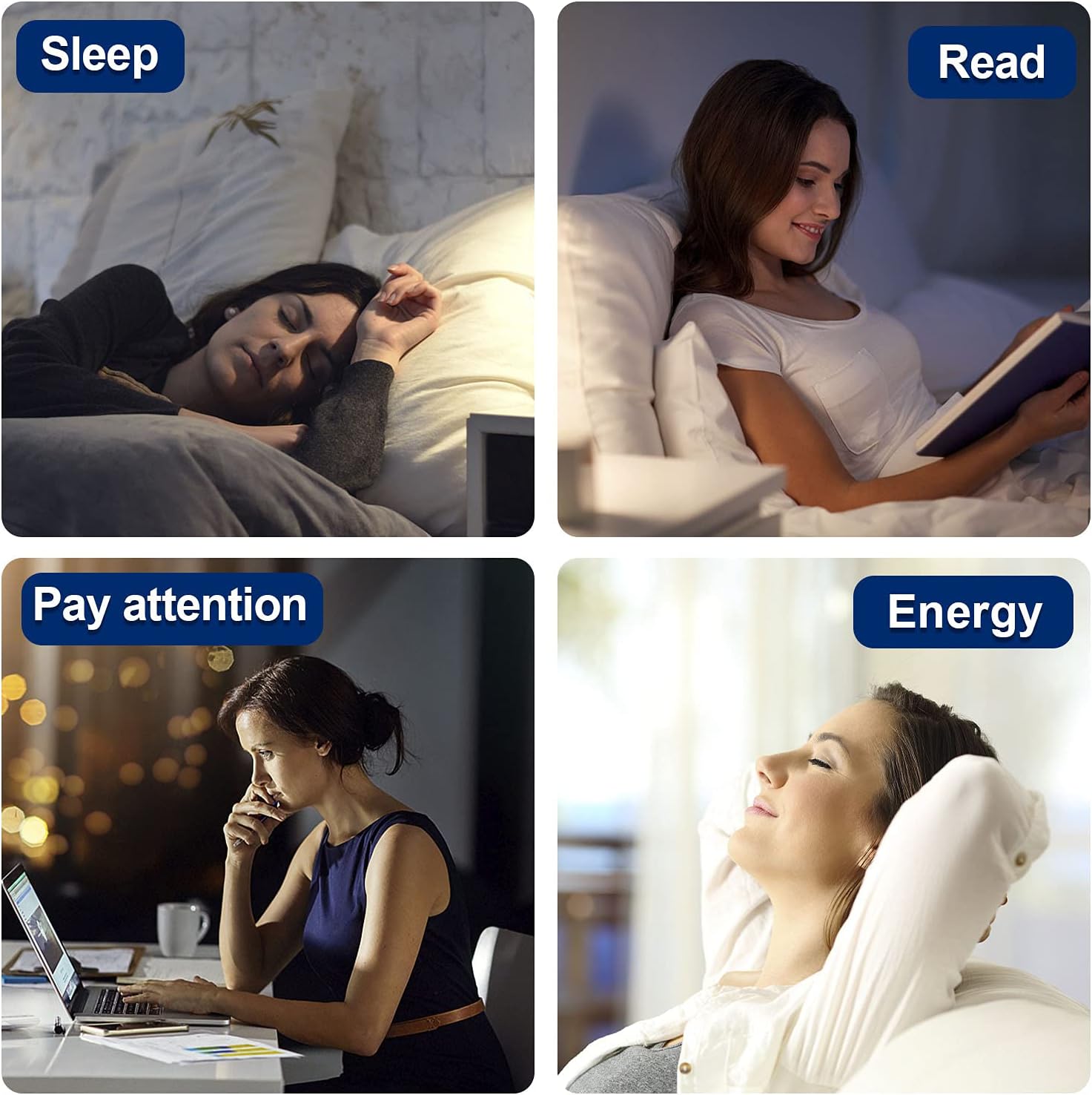 JUXLamp 10000 Lux Light Therapy Wake Up Lamp