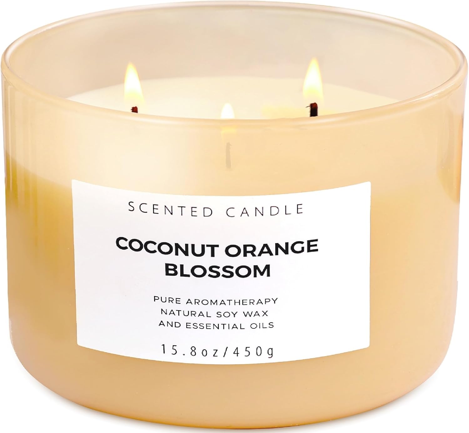 Coconut Orange Blossom 3 Wick Soy Candle