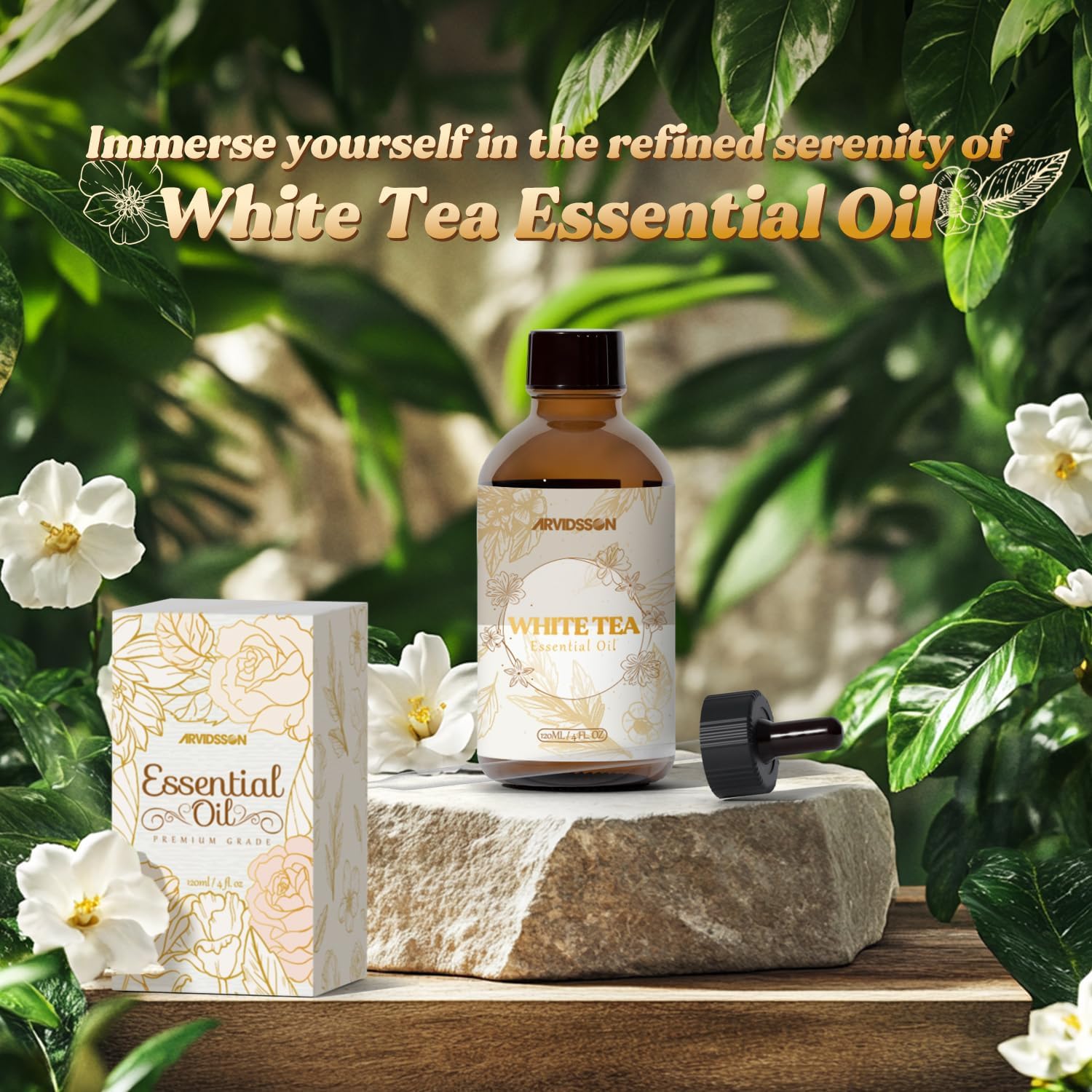 White Tea Essential Oil 4 Fl Oz - Natural Aromatherapy Oil