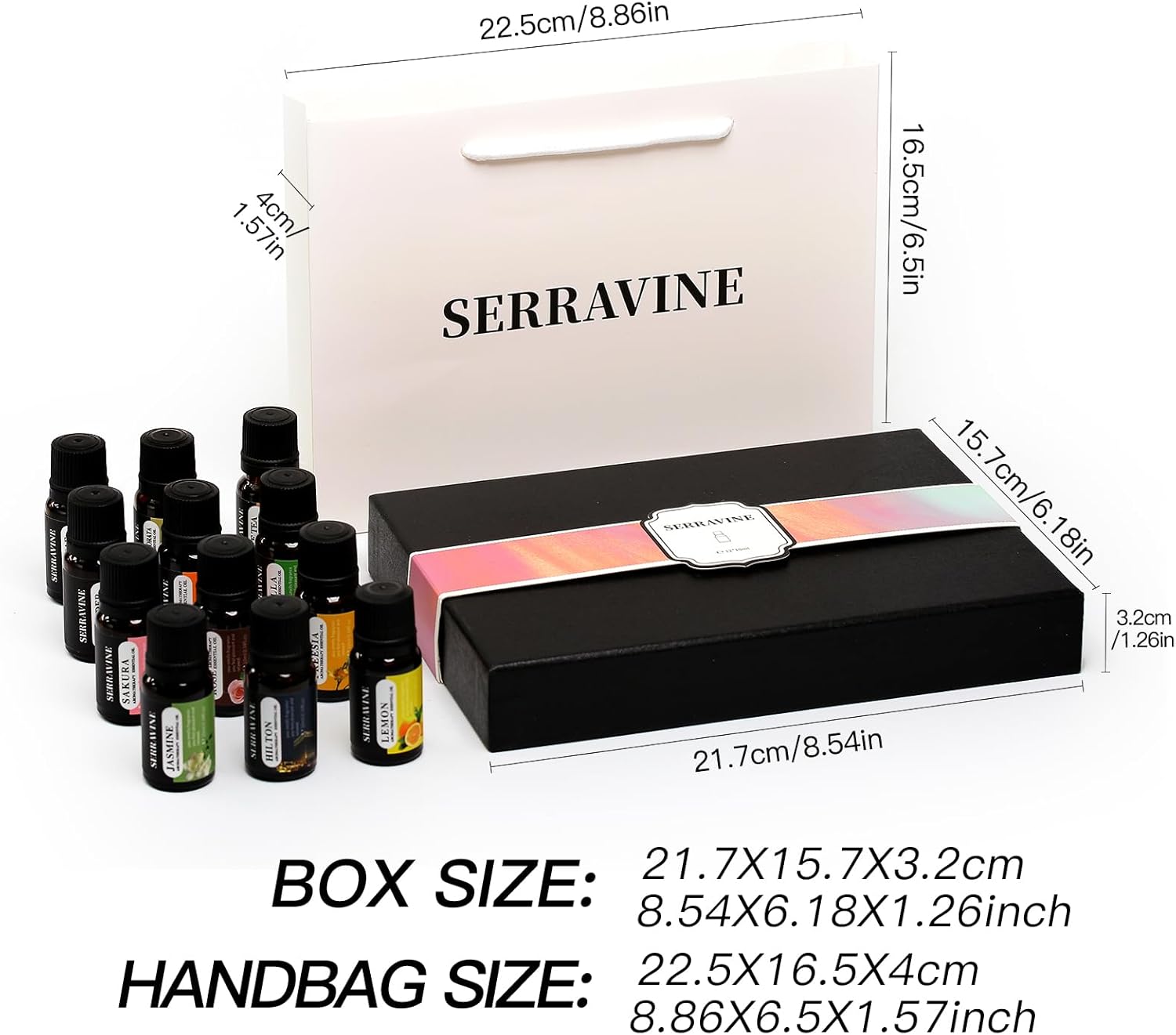 Serravine 12 Essential Oils Set for Diffusers