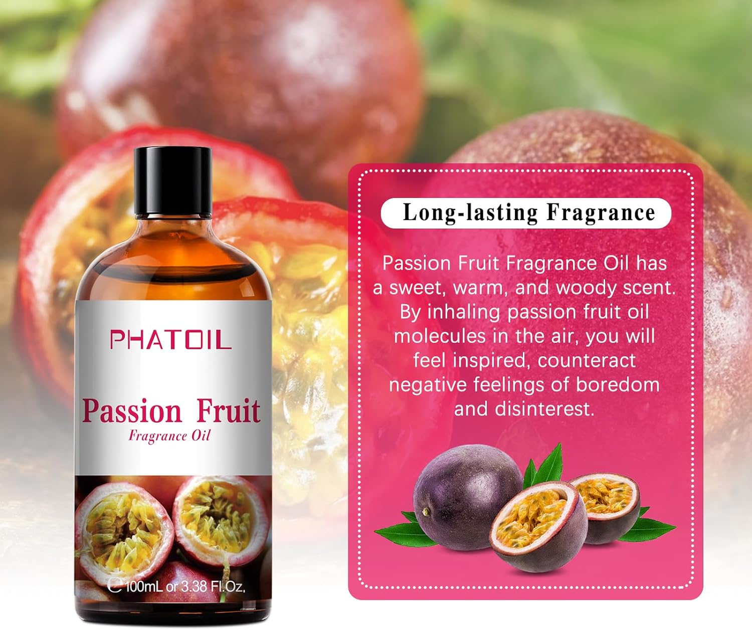 338 FL OZ Passion Fruit Essential Oil for Aromatherapy Diffusers