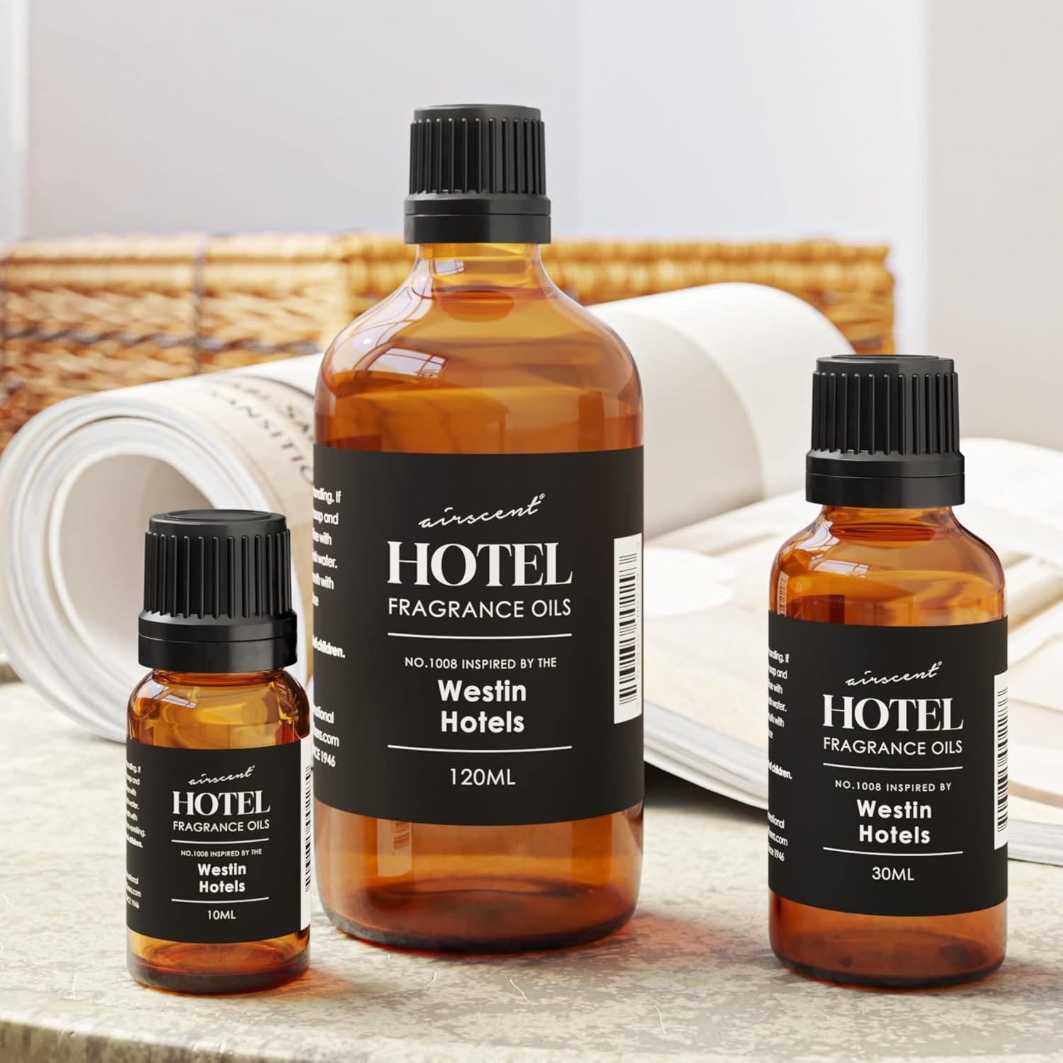Air-Scent Hotel Diffuser Oil Inspired by The Westin - 500 mL Glass Bottle