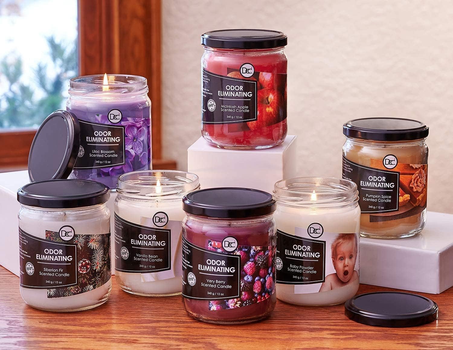 Vanilla Bean Odor Eliminating Candle 12 Ounce