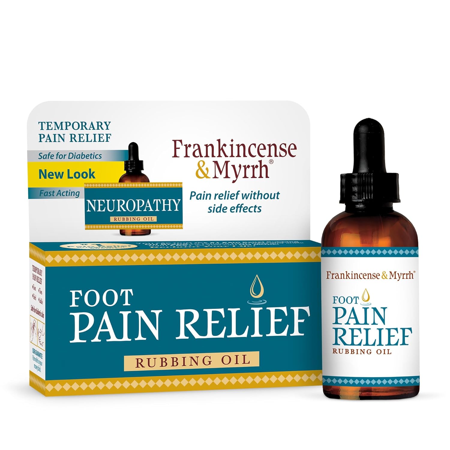 Frankincense Myrrh Pain Relief Rubbing Oil for Feet and Nerves