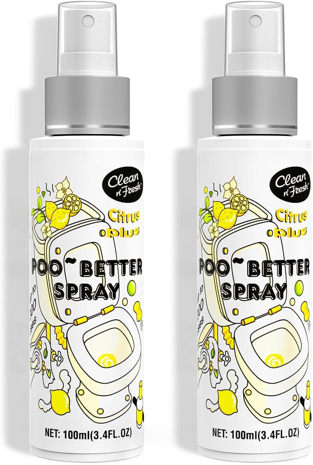 Clean-n-Fresh Toilet Spray 68 Floz Natural Citrus Scent