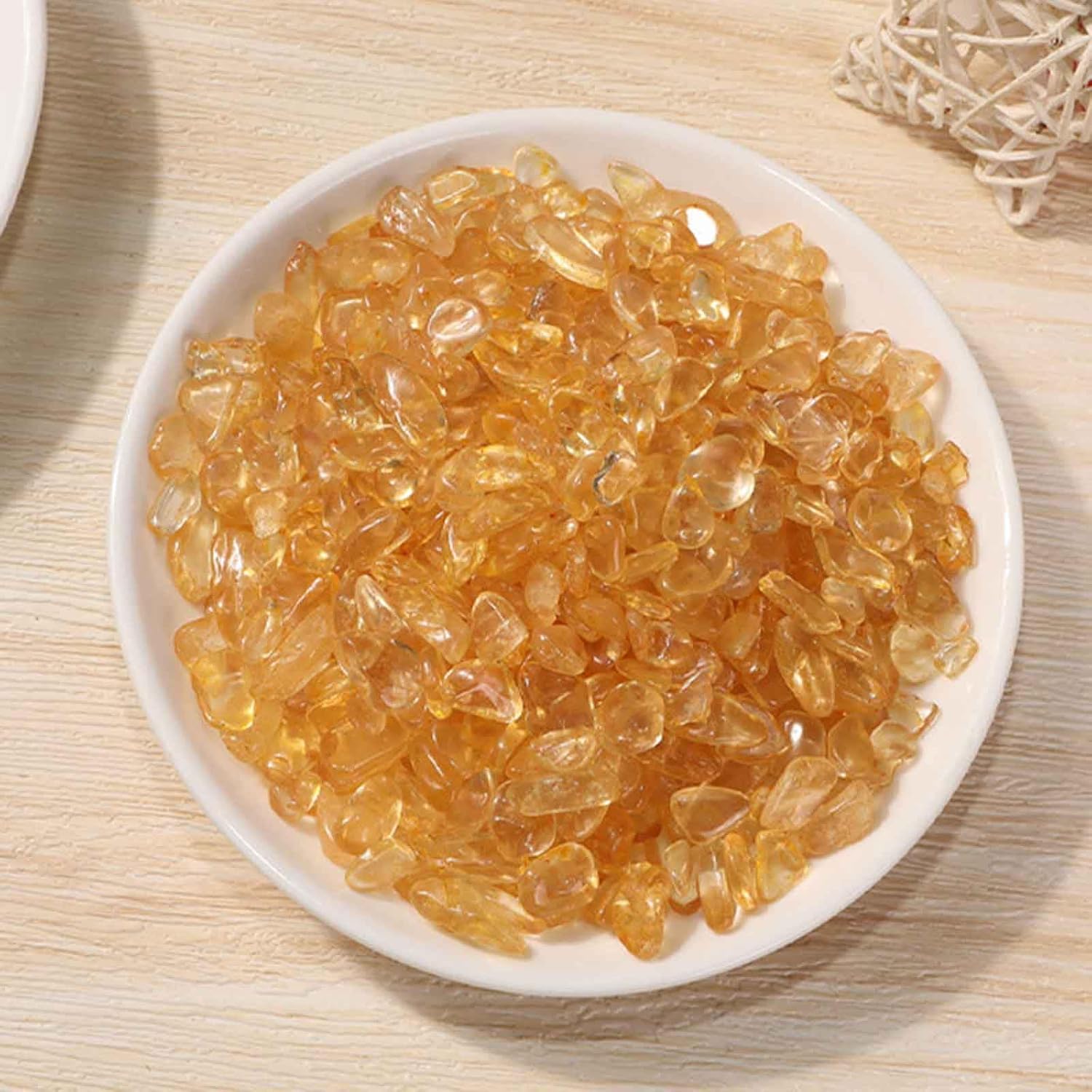 22LB Citrine Crystal Chips for Chakra Balancing and Decor
