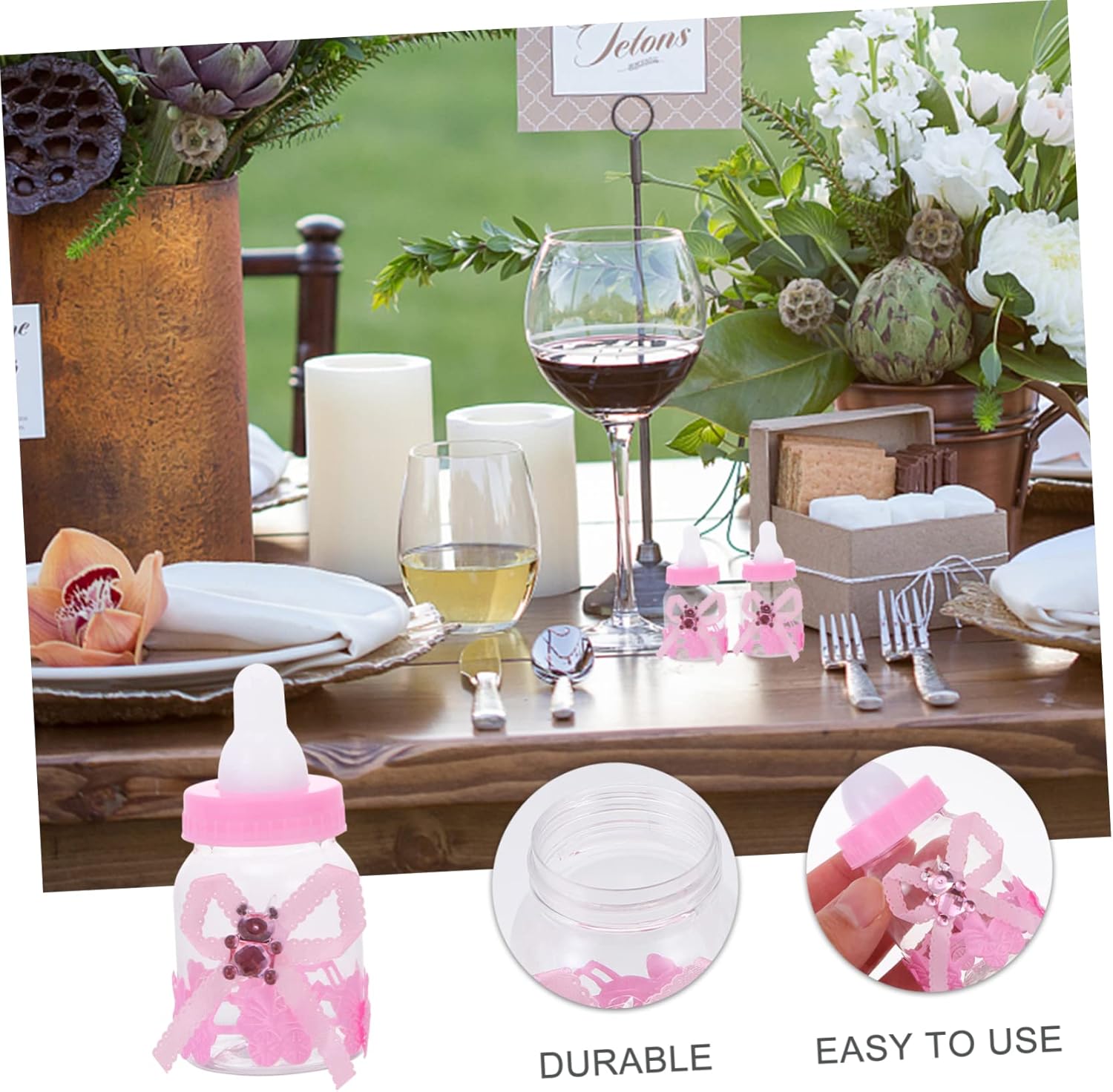 12Pcs Plastic Candy Boxes with Bear Design
