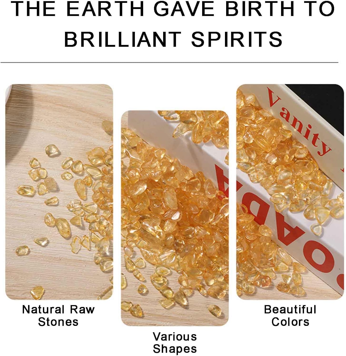 22LB Citrine Crystal Chips for Chakra Balancing and Decor