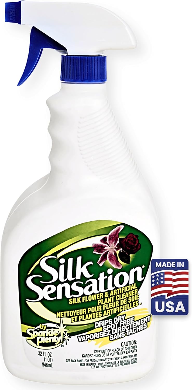 Goodscious Sparkle Plenty Silk Sensation Artificial Plant Cleaner Spray No Wipe 32oz