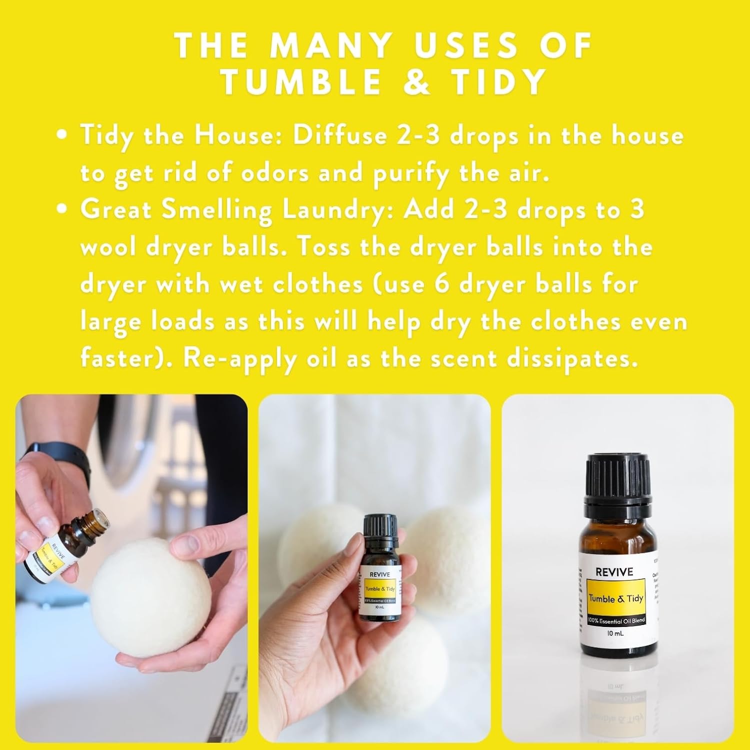 Tumble Tidy Essential Oil Blend for Natural Laundry Care