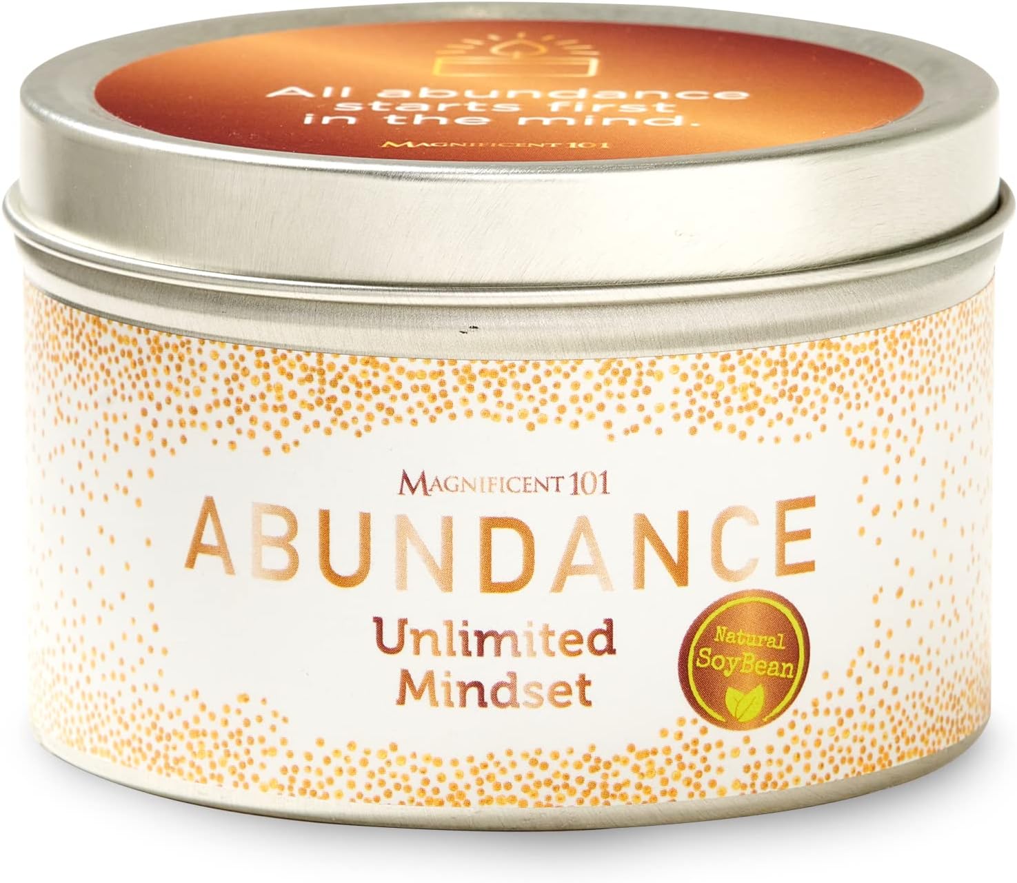 Magnificent 101 Abundance Smudge Candle - 6 Oz Soy Wax