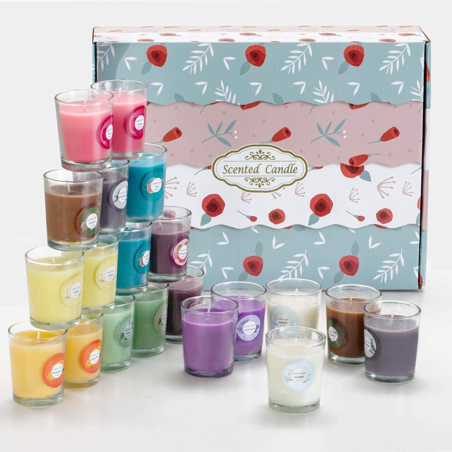 20 Pack Soy Wax Aromatherapy Candles