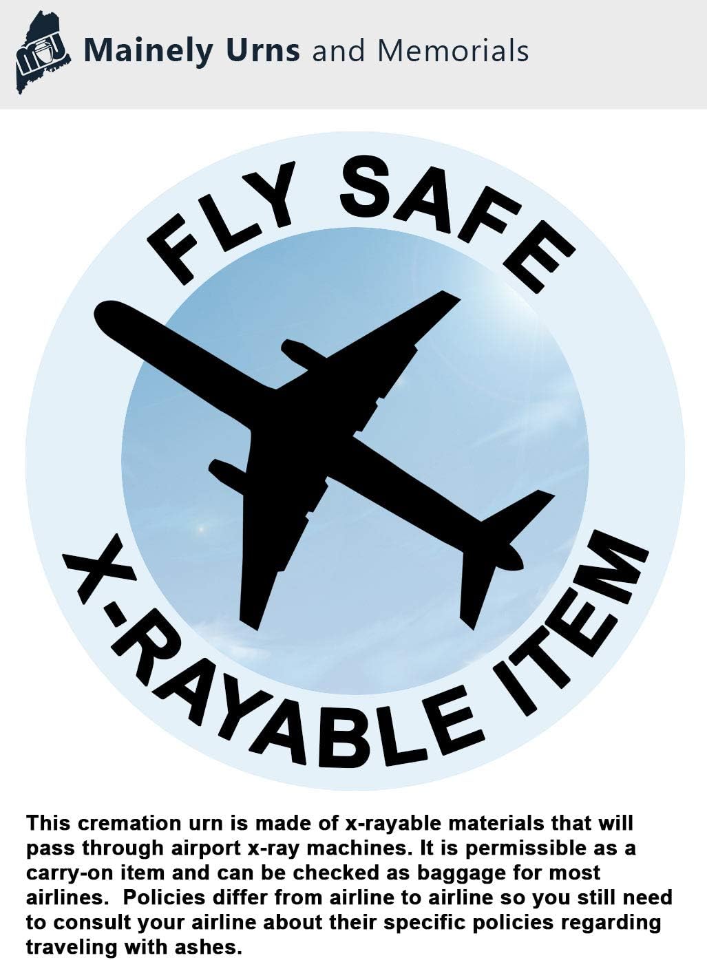 CarrySafe Urn - TSA Approved Travel Cremation Kit