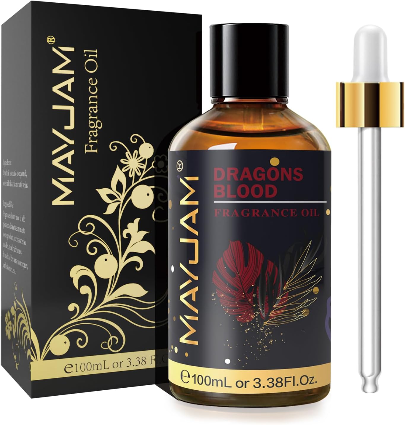 MAYJAM 100ML Dragons Blood Fragrance Oil with Glass Dropper