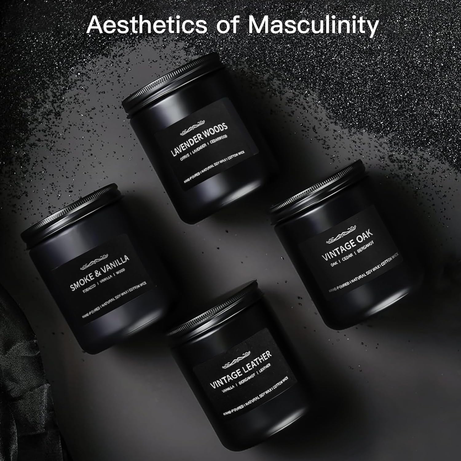 4 Pack Men Scented Candles for Home Gifts