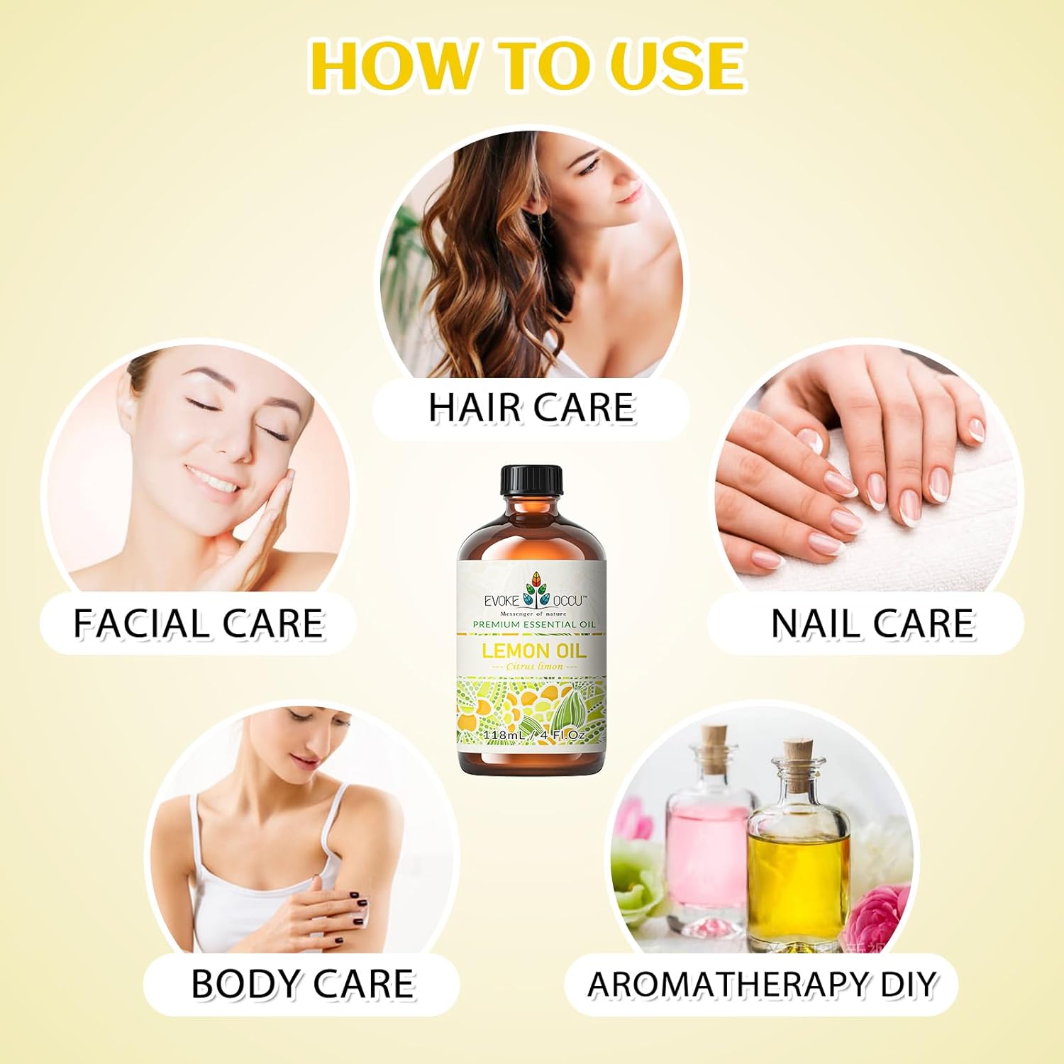 Evoke Occu Lemon Essential Oil 4 Fl Oz