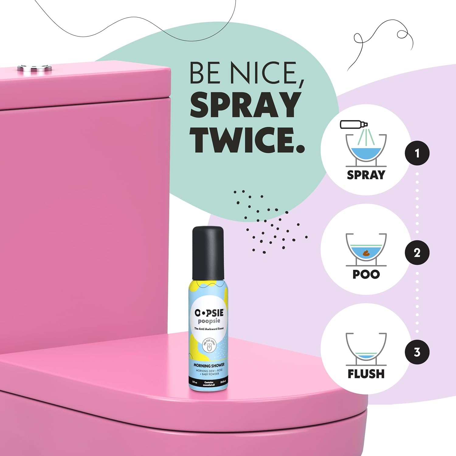 Pre Poo Toilet Spray Discreet Portable 2oz 8-Pack