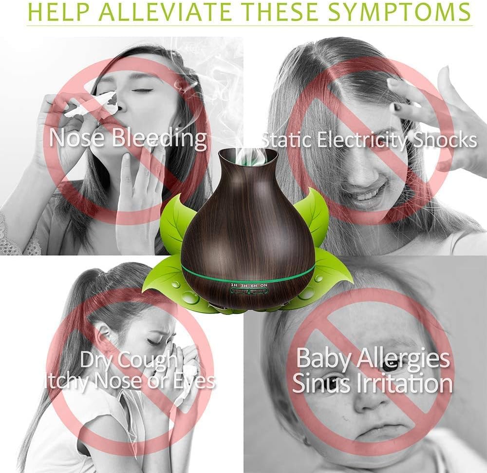 BZseed Aromatherapy Diffuser with Timer and LED Lights