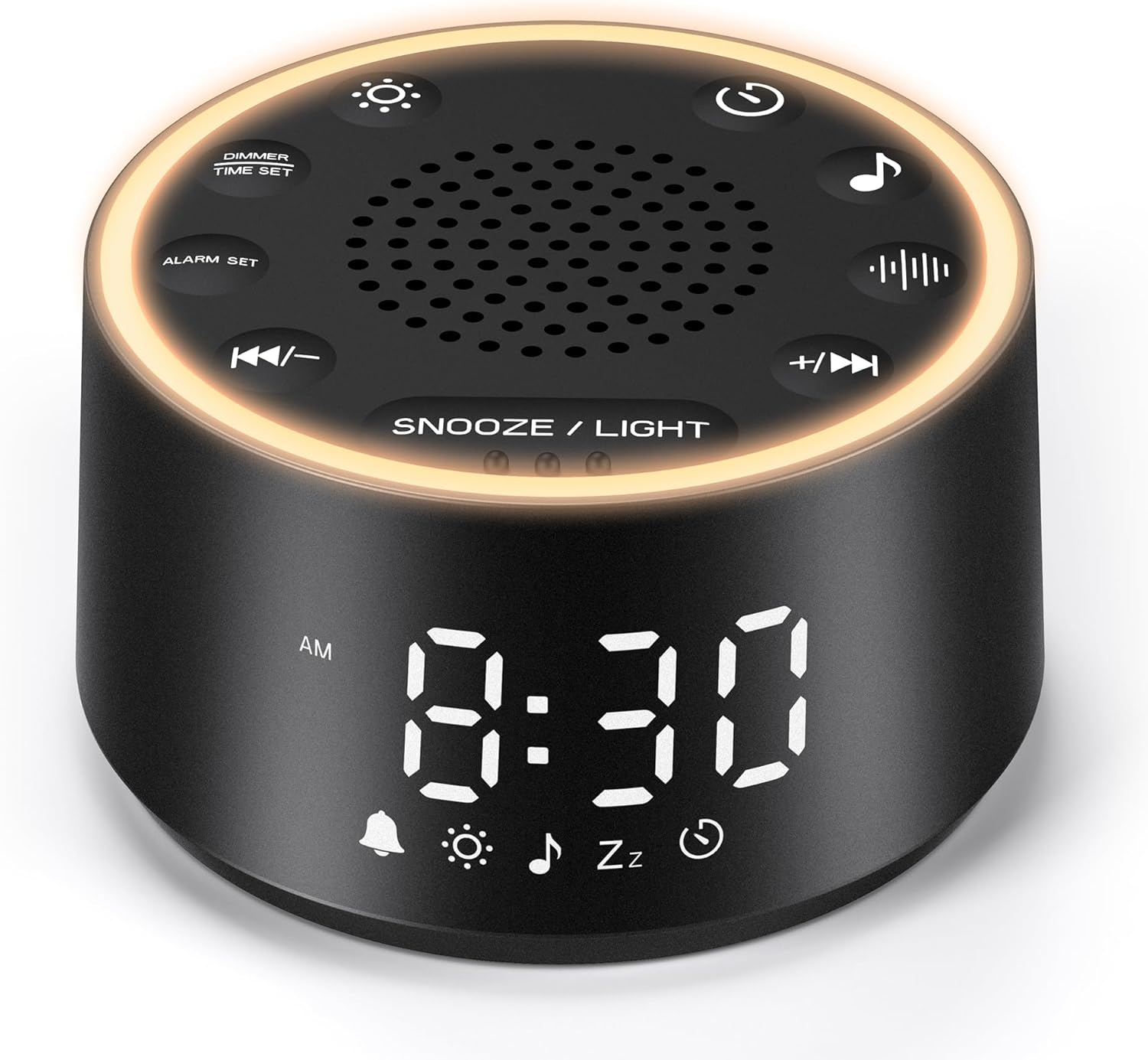 Dreamegg D1 Nova White Noise Sound Machine with Alarm Clock