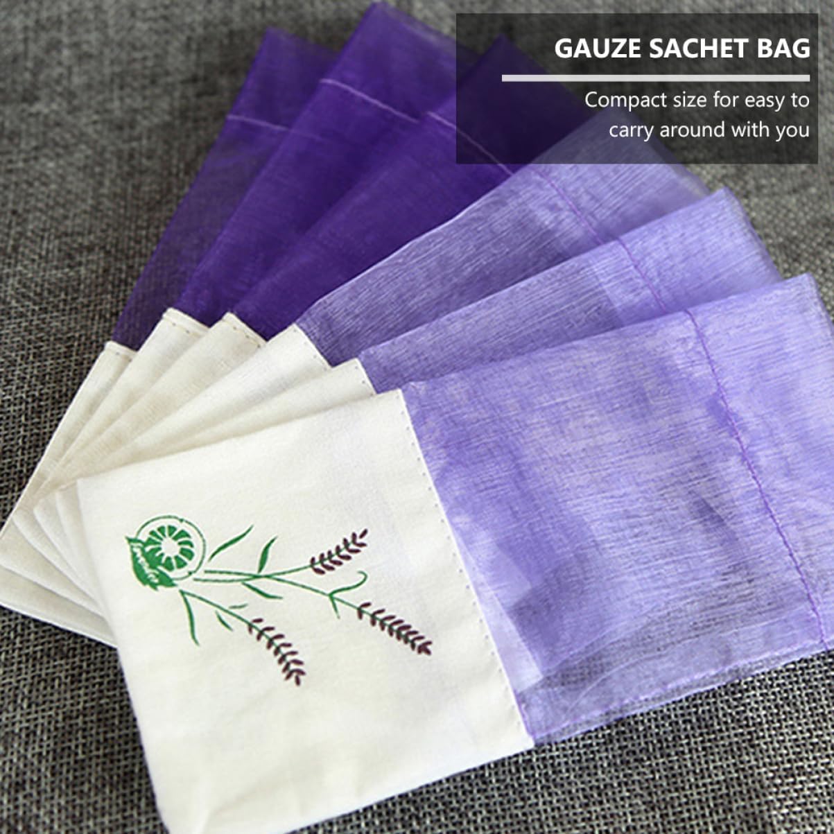 ULTECHNOVO 12pcs Lavender Sachet Bags with Drawstring for Home and Gifts