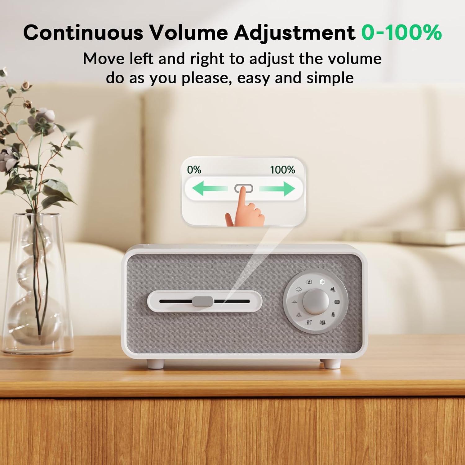 Wipeeyes White Noise Sound Machine with Wireless Charging