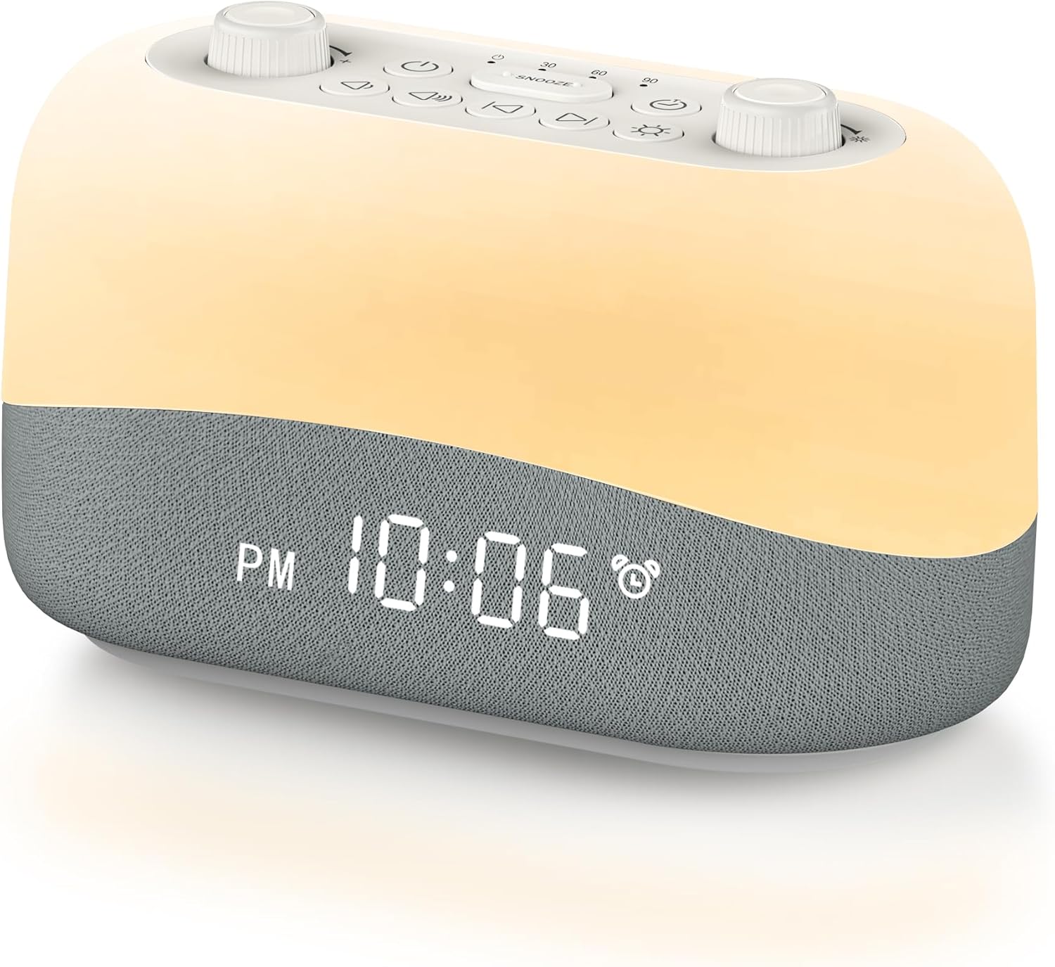 Dreamegg Sound Machine Alarm Clock with 29 Sounds and Night Light