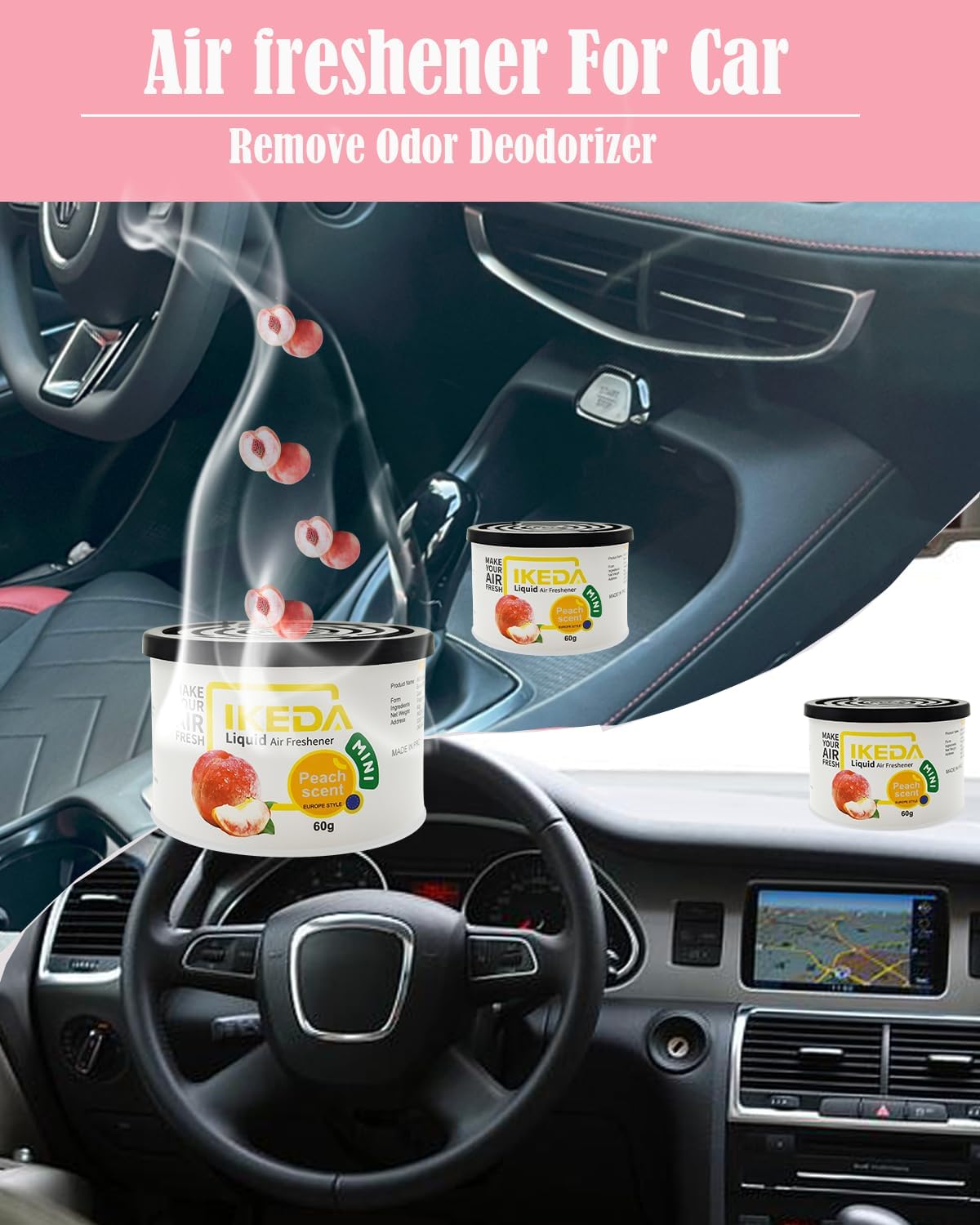 Peach Essential Oil Air Freshener Cans 2pcs