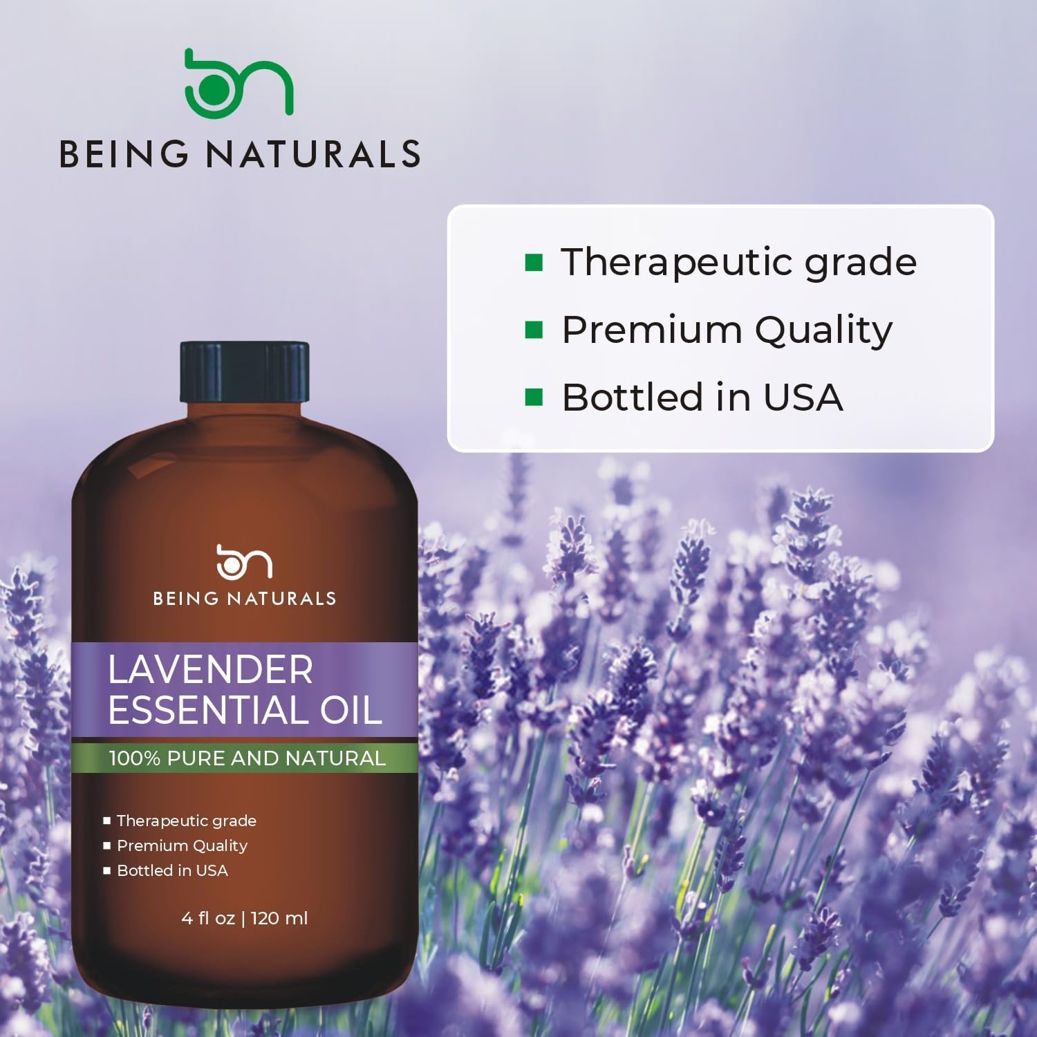 Lavender Essential Oil 4 FL OZ 100 Pure Natural