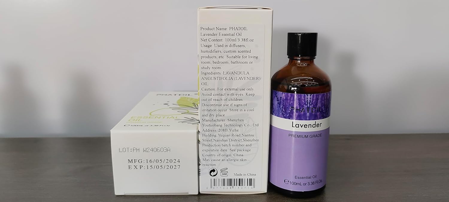Lavender Essential Oil 100ml for Aromatherapy and DIY Projects