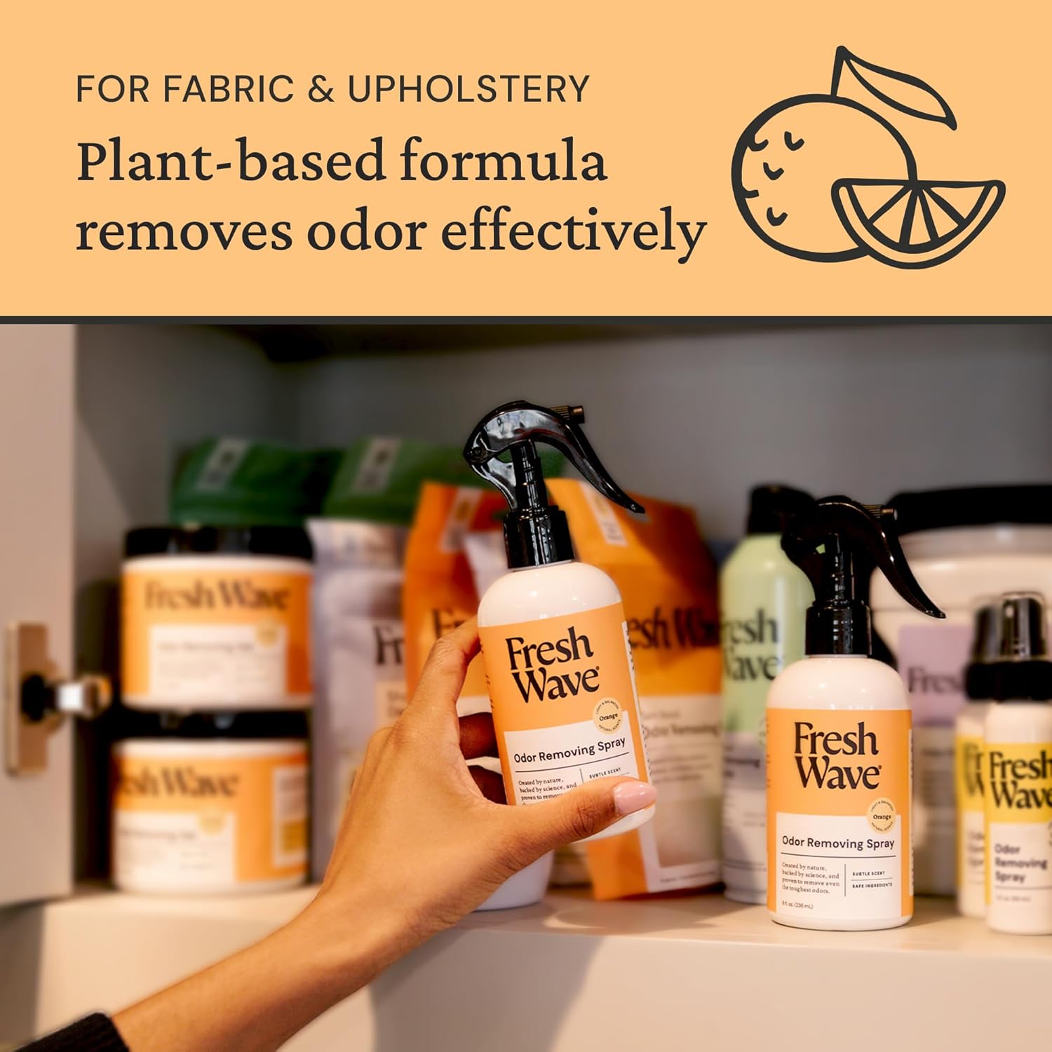Fresh Wave Orange Scent Odor Removing Spray 8 Fl Oz