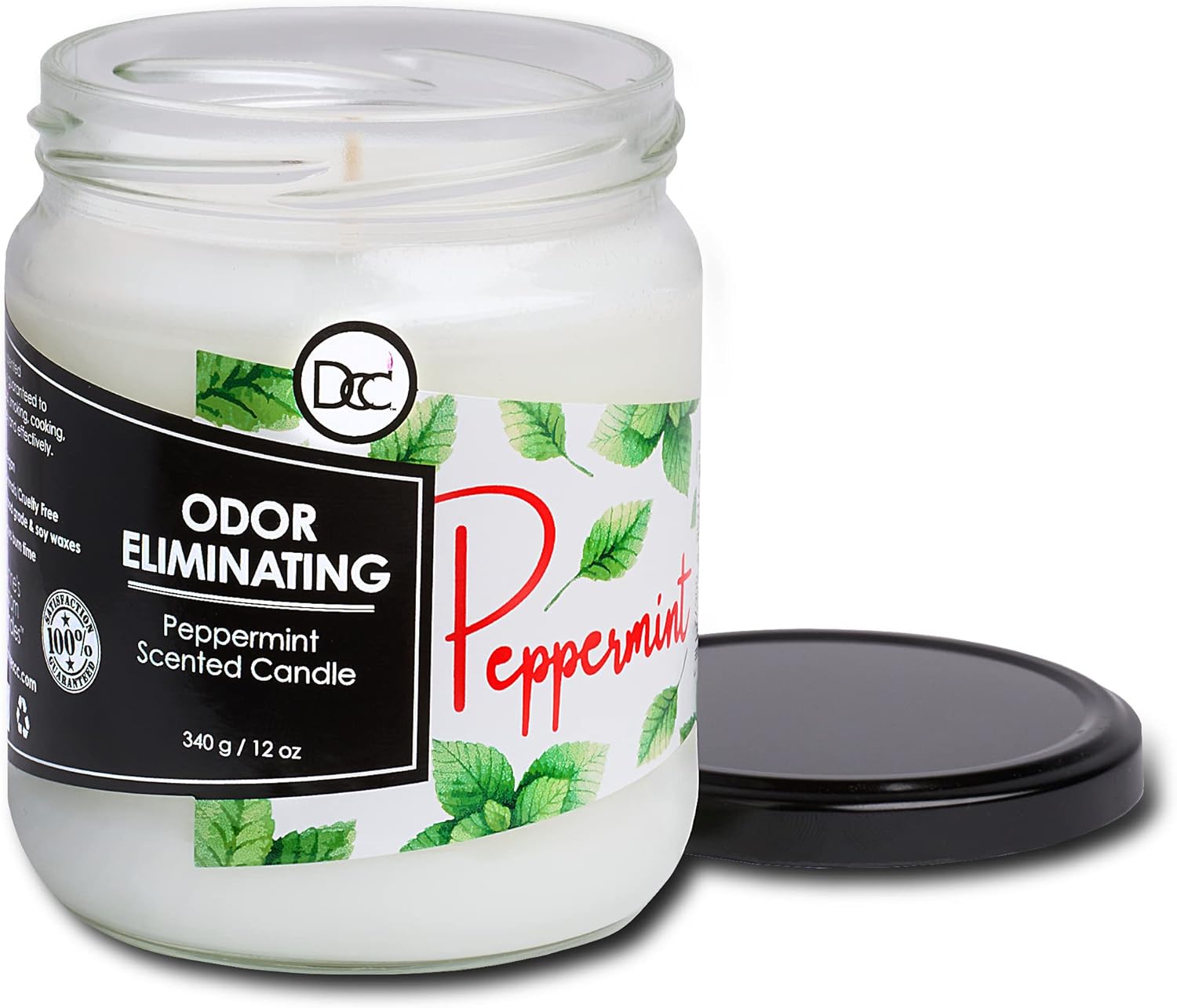 Peppermint Odor Eliminating Soy Candle - 80 Hour Burn