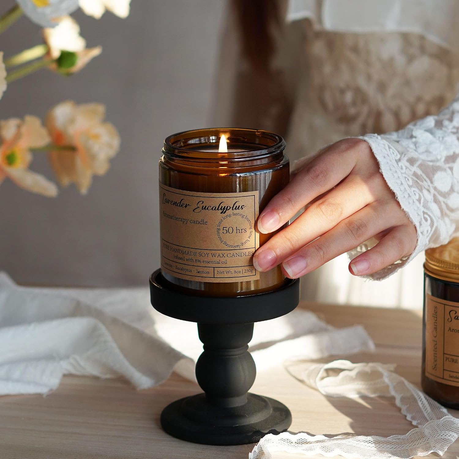 Lavender Eucalyptus Soy Candles for Relaxation