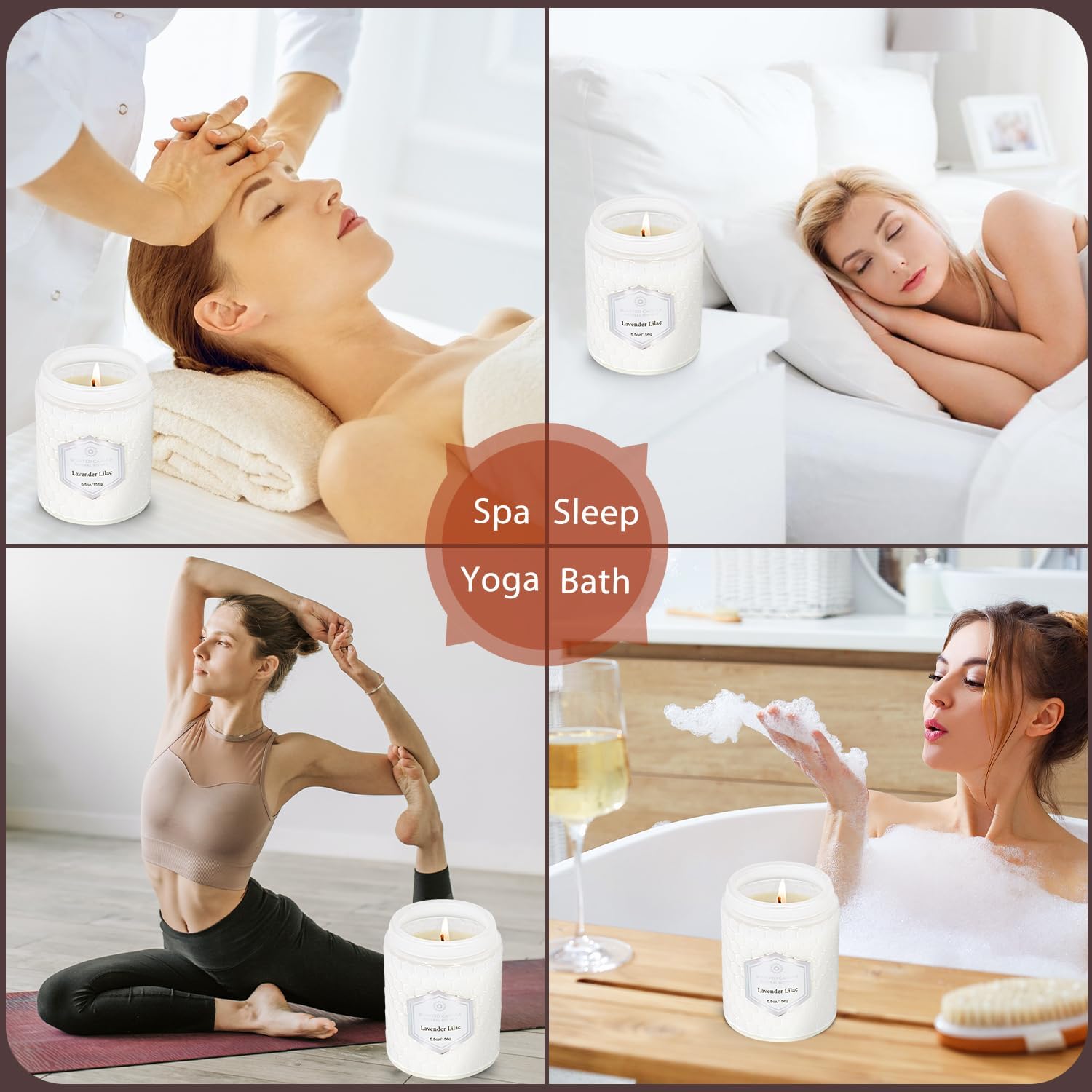 6 Pack Aromatherapy Candles for Home Comfort and Relaxation