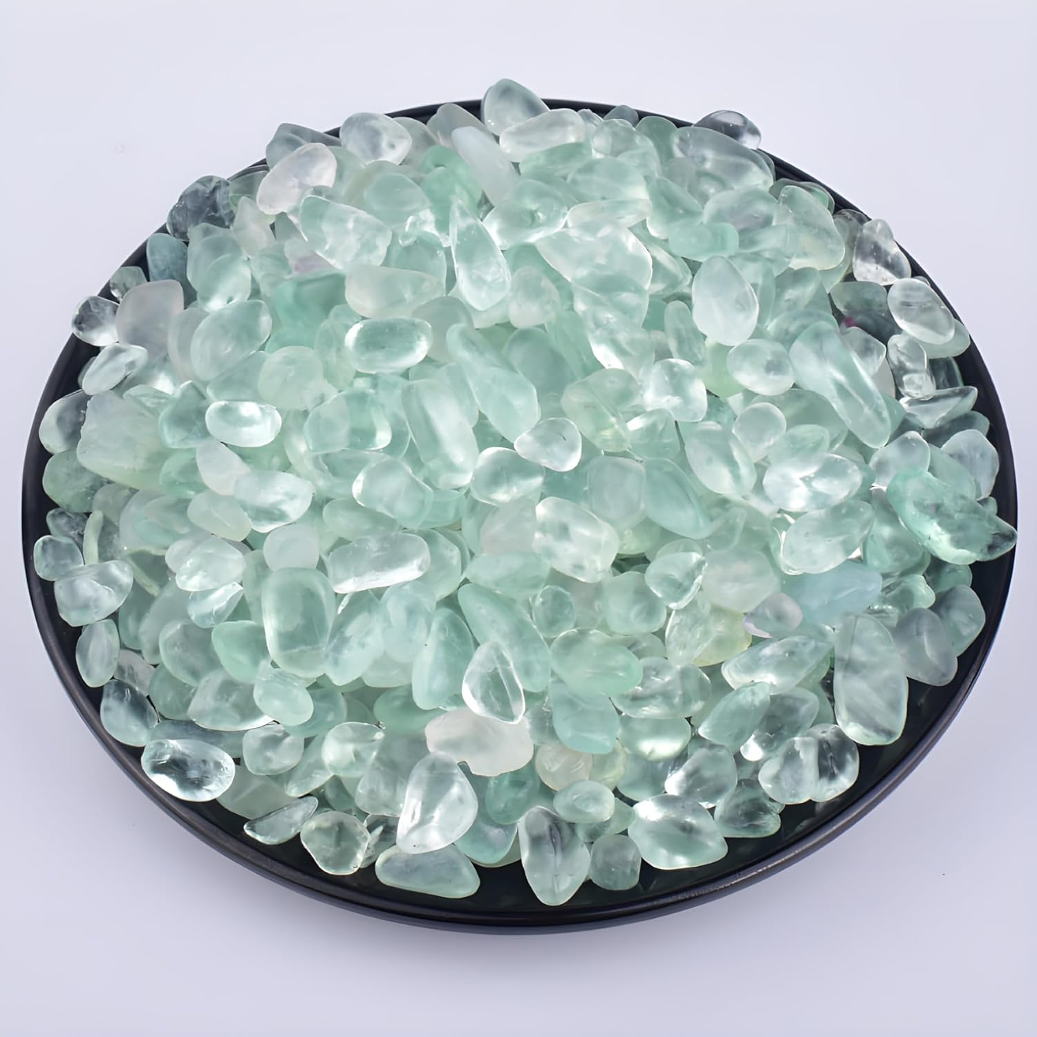 Polished Green Fluorite Crystal Chips 200 Pcs