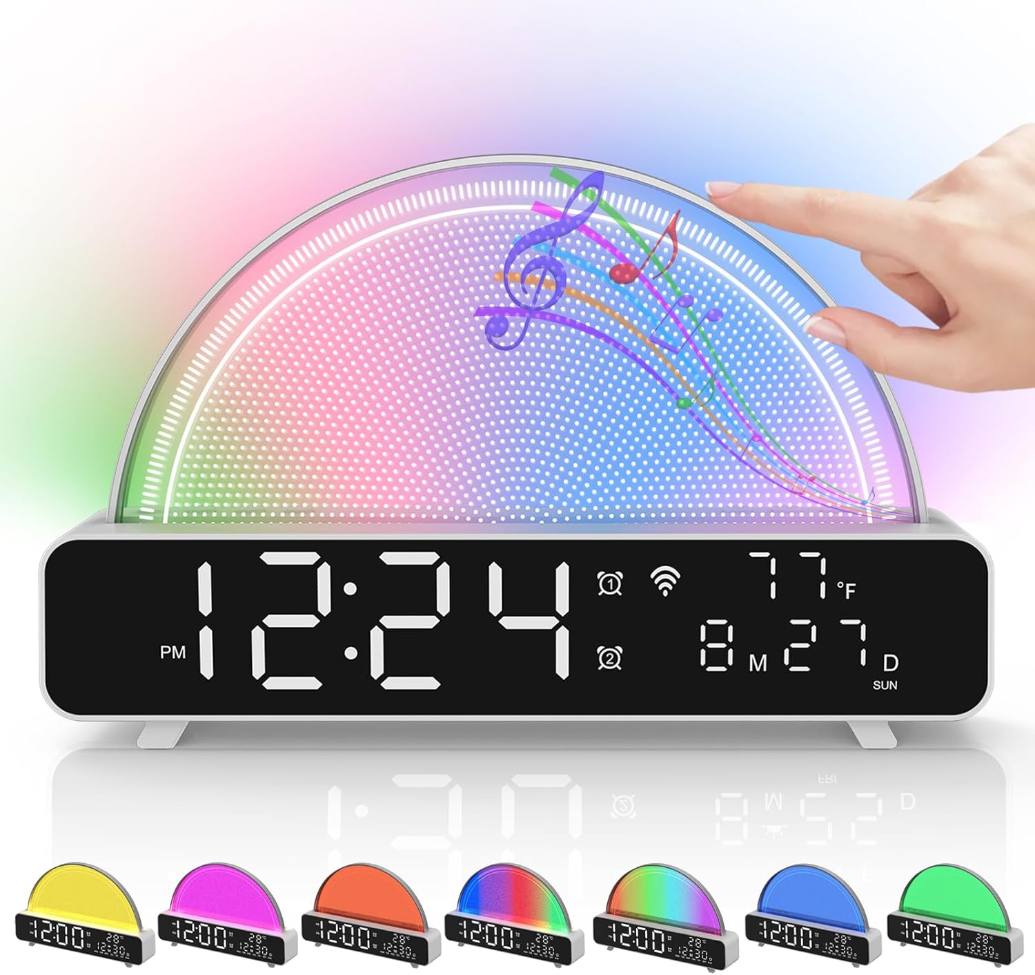 Zerain Sound Machine Sunrise Alarm Clock with White Noise