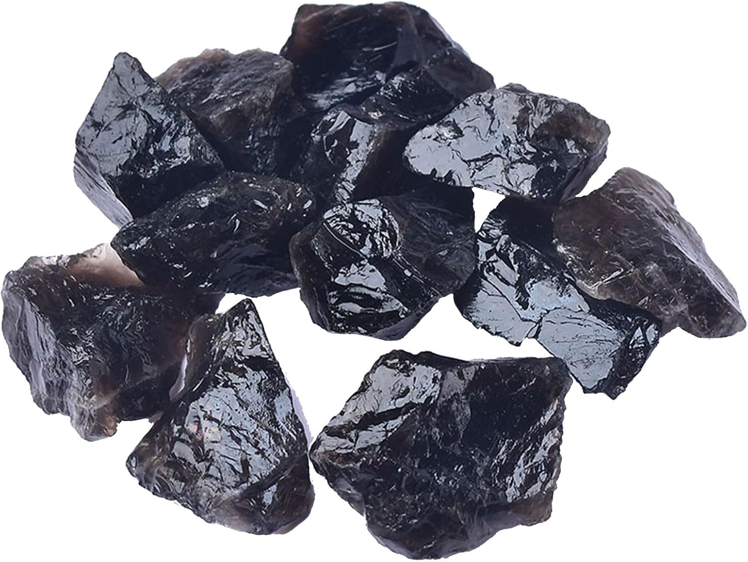 22 lb Bulk Smoky Quartz Rough Stones for Tumbling and Healing