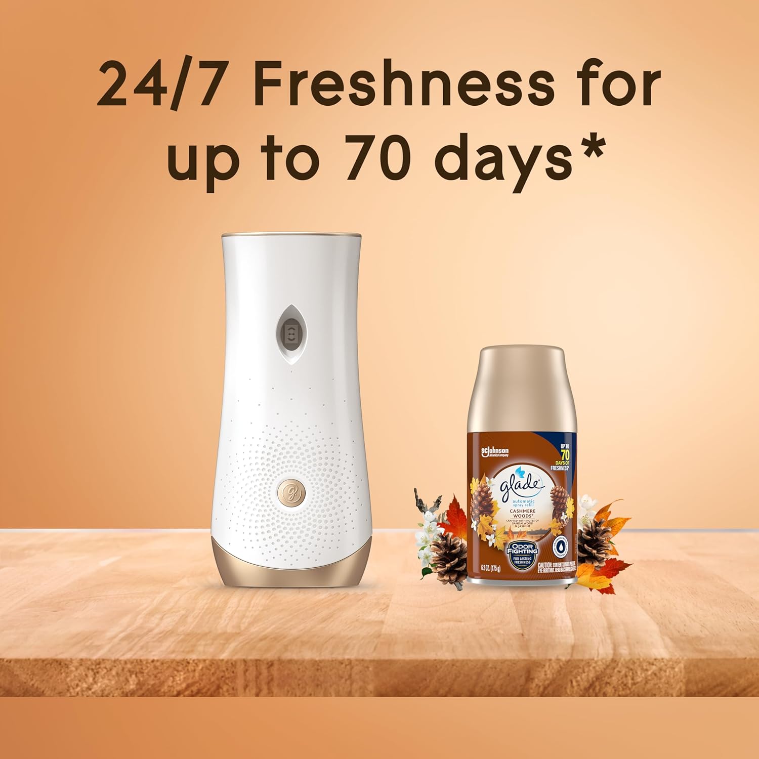 Glade Automatic Spray Refill 3 Count 62 Oz Cashmere Woods