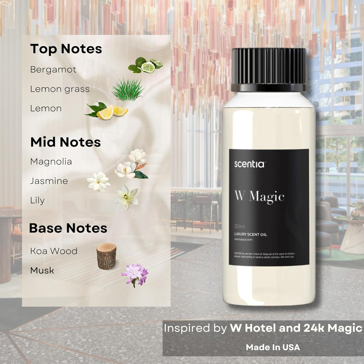My Way Hotel Diffuser Oil Set 5x20ml Luxury Gift
