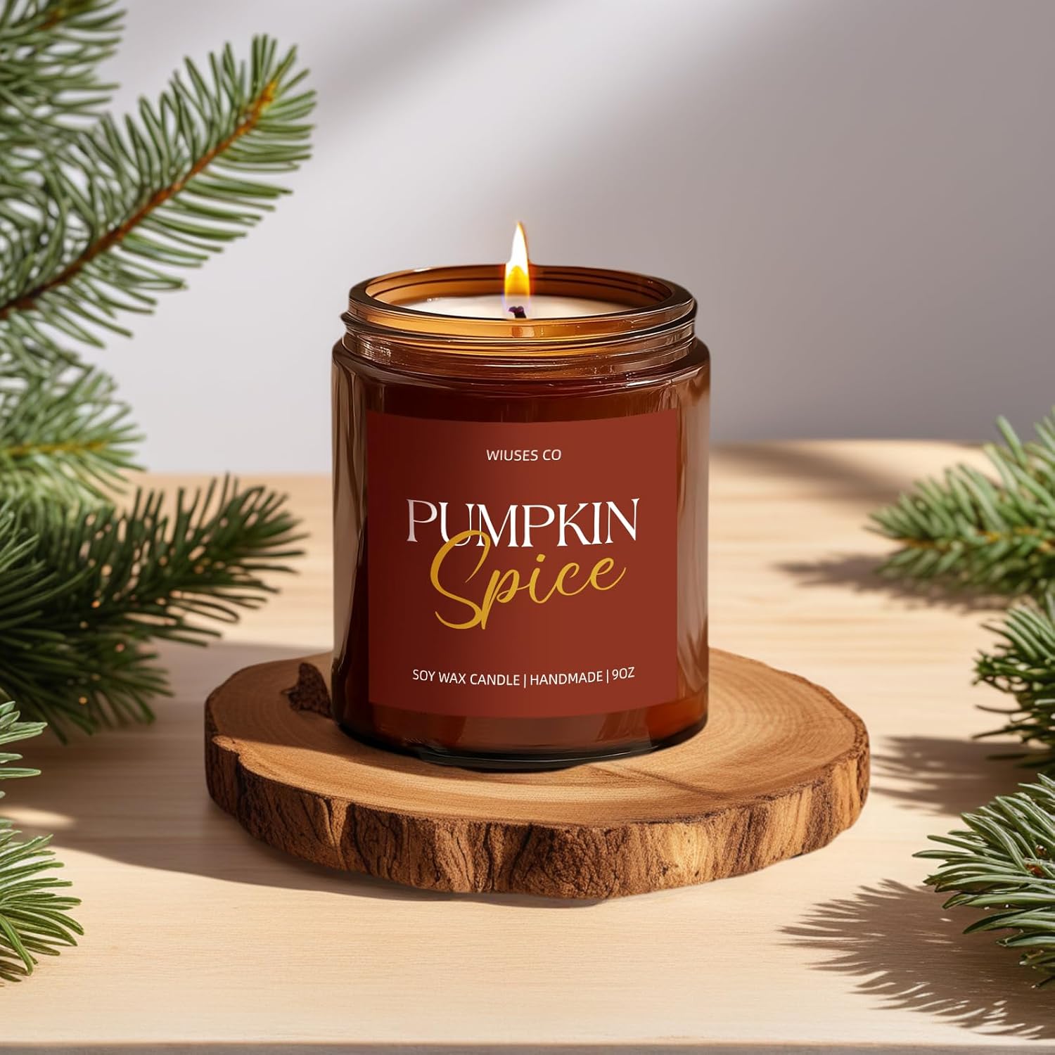 Pumpkin Spice Fall Candle for Aromatherapy