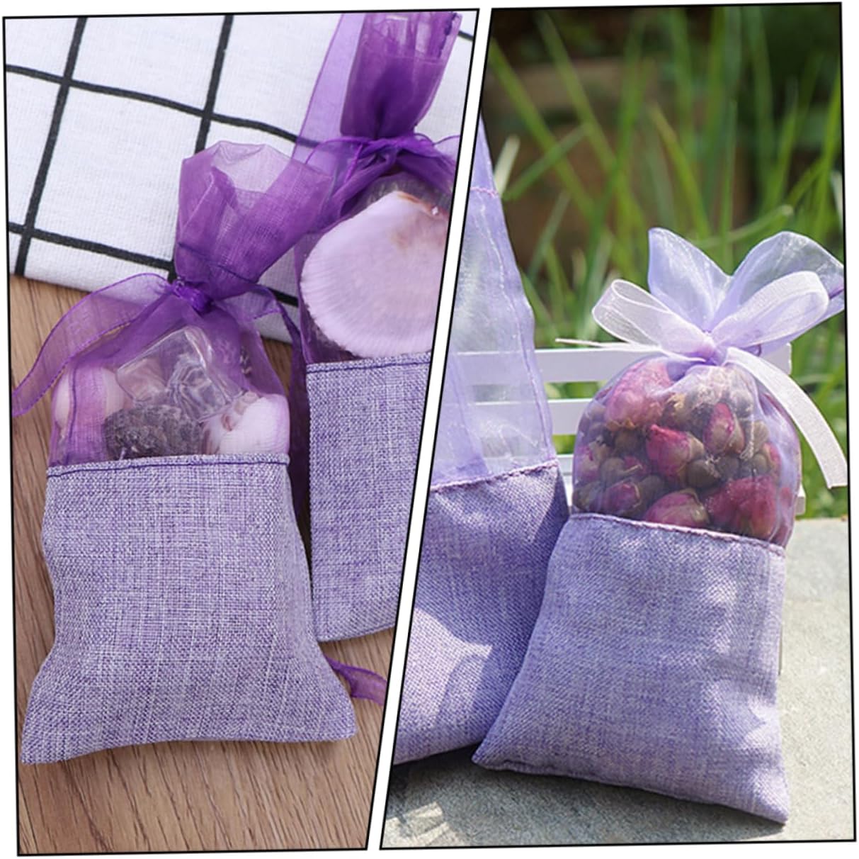 24pcs Lavender Sachets for Freshening Gauze Bags and Events