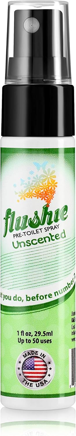 Flushie Pre-Toilet Spray for Bathroom Odor Elimination