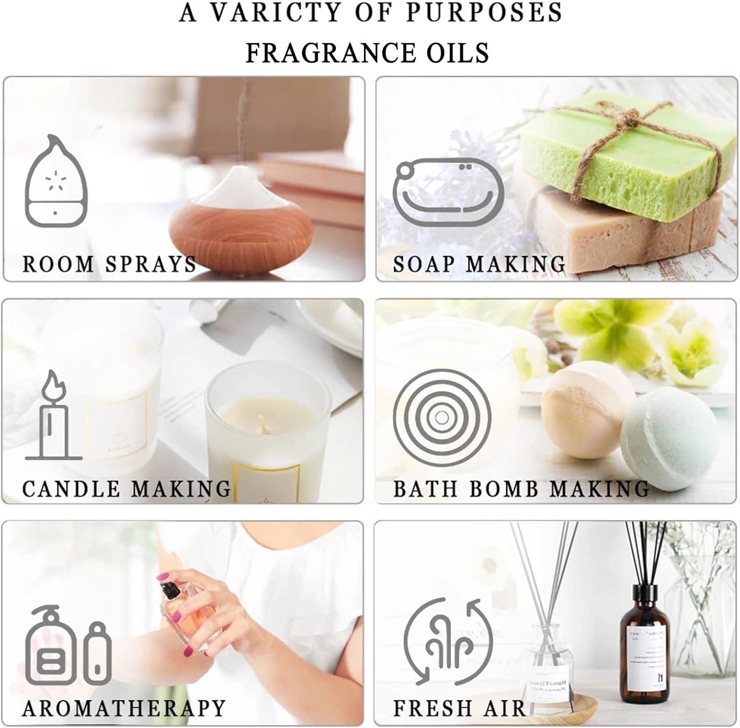 PHATOIL 9PCS Fruity Essential Oils Gift Set