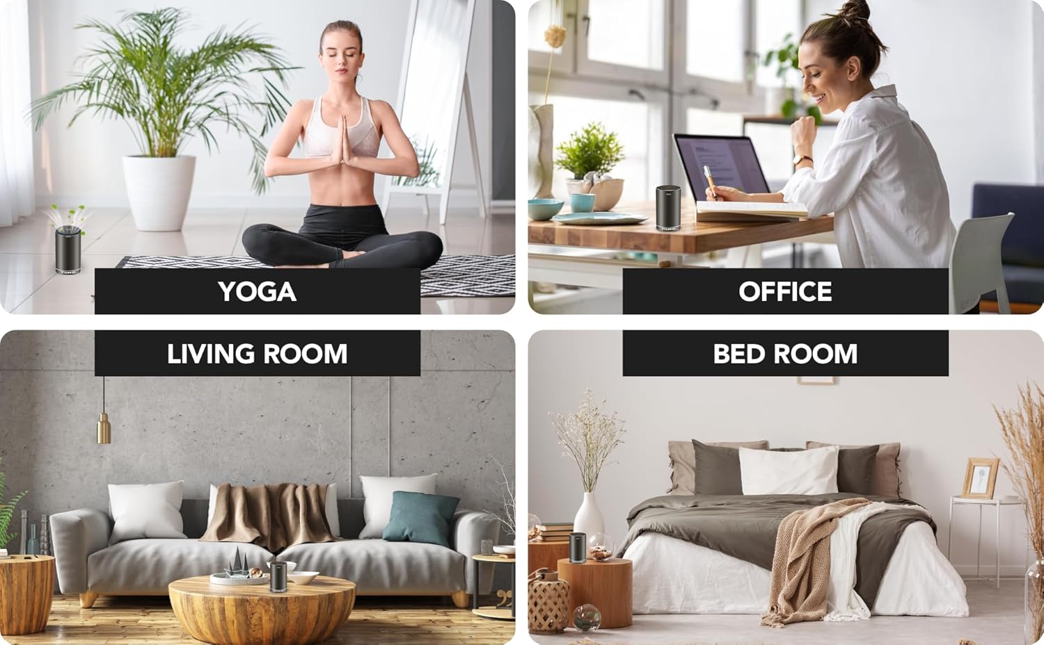 Yismo Travel Size Electric Air Freshener with Smart-Touch USB Charge