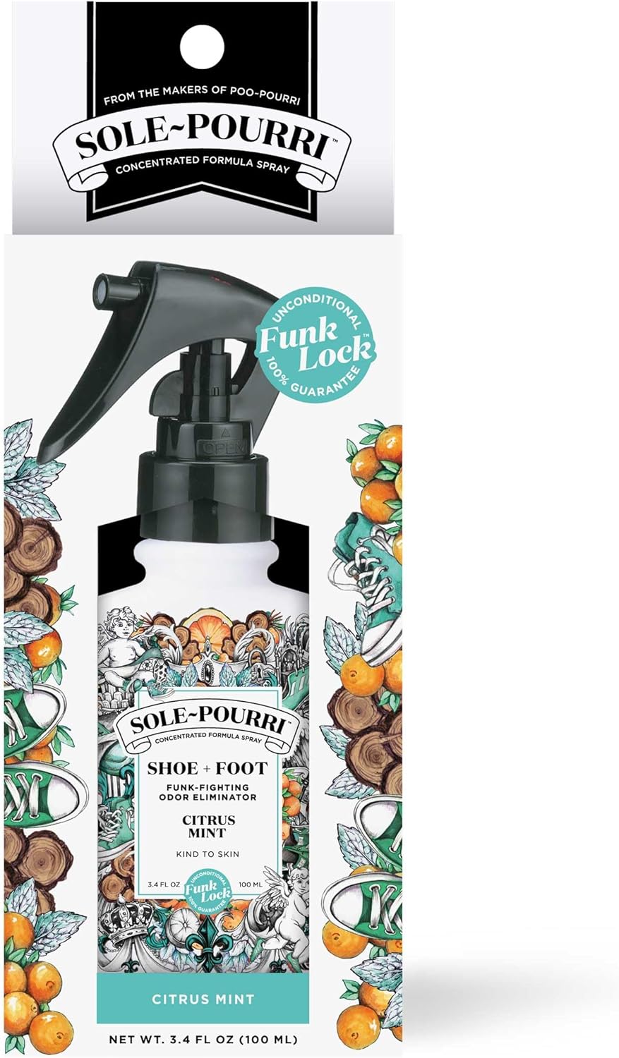 Sole-Pourri Odor Freshener Spray for Shoes and Feet