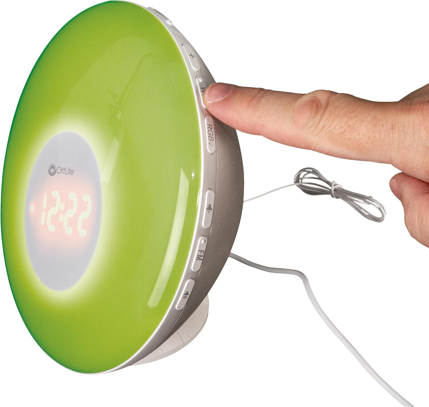 OttLite Wake Up Light with White Noise and Sunrise Simulation
