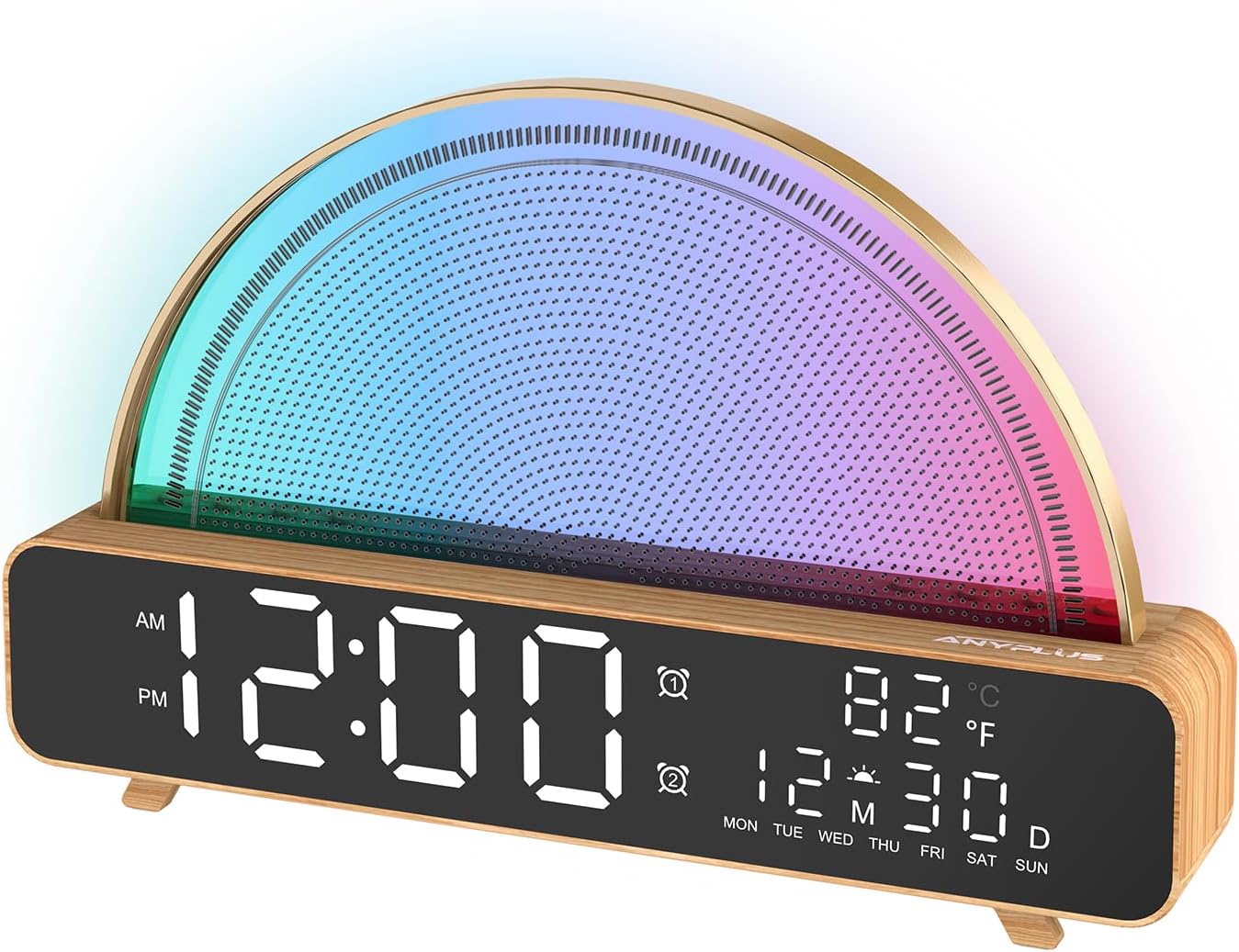 Sunrise Alarm Clock with 13 Soothing Sounds and Gentle Light
