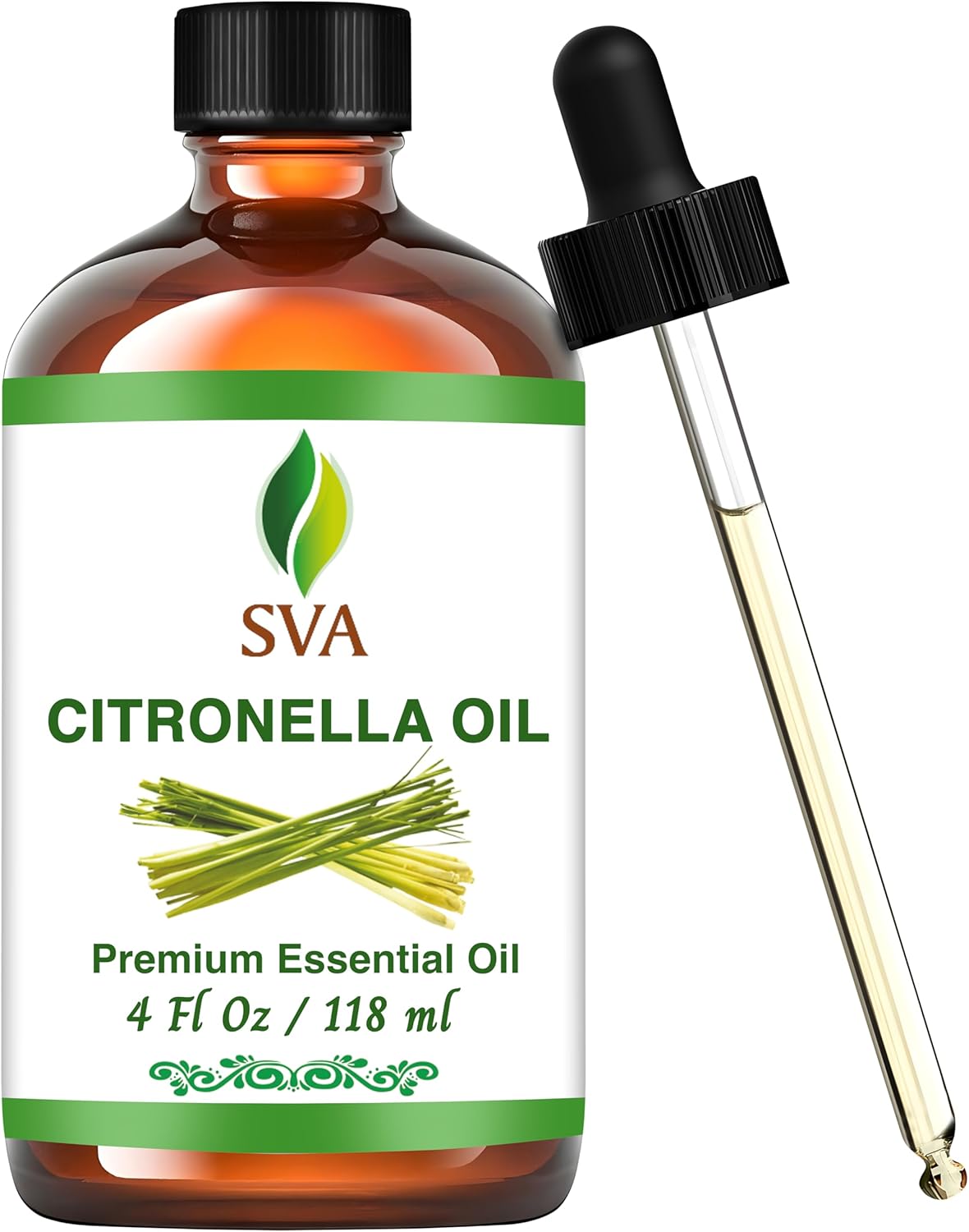 SVA Citronella Essential Oil 4 Fl Oz Natural