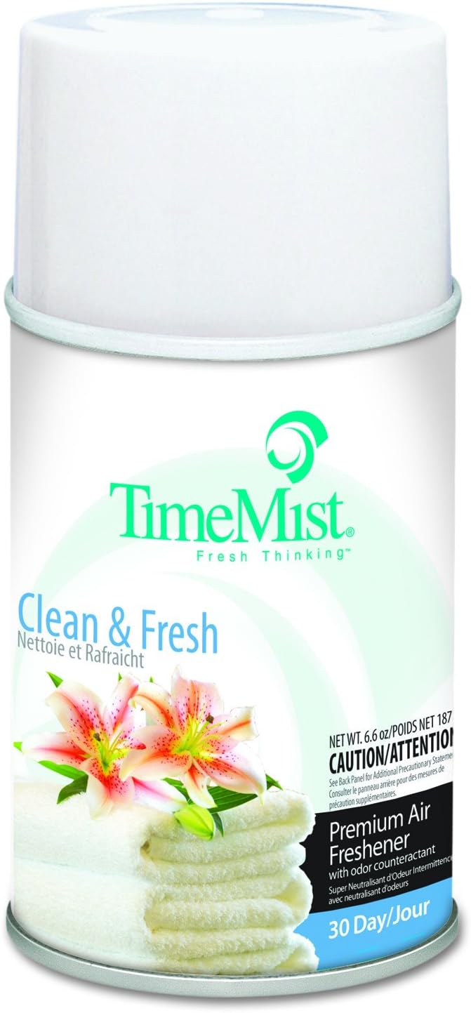 TimeMist Metered Fragrance Dispenser Refill Clean N Fresh 66 Ounces Single White