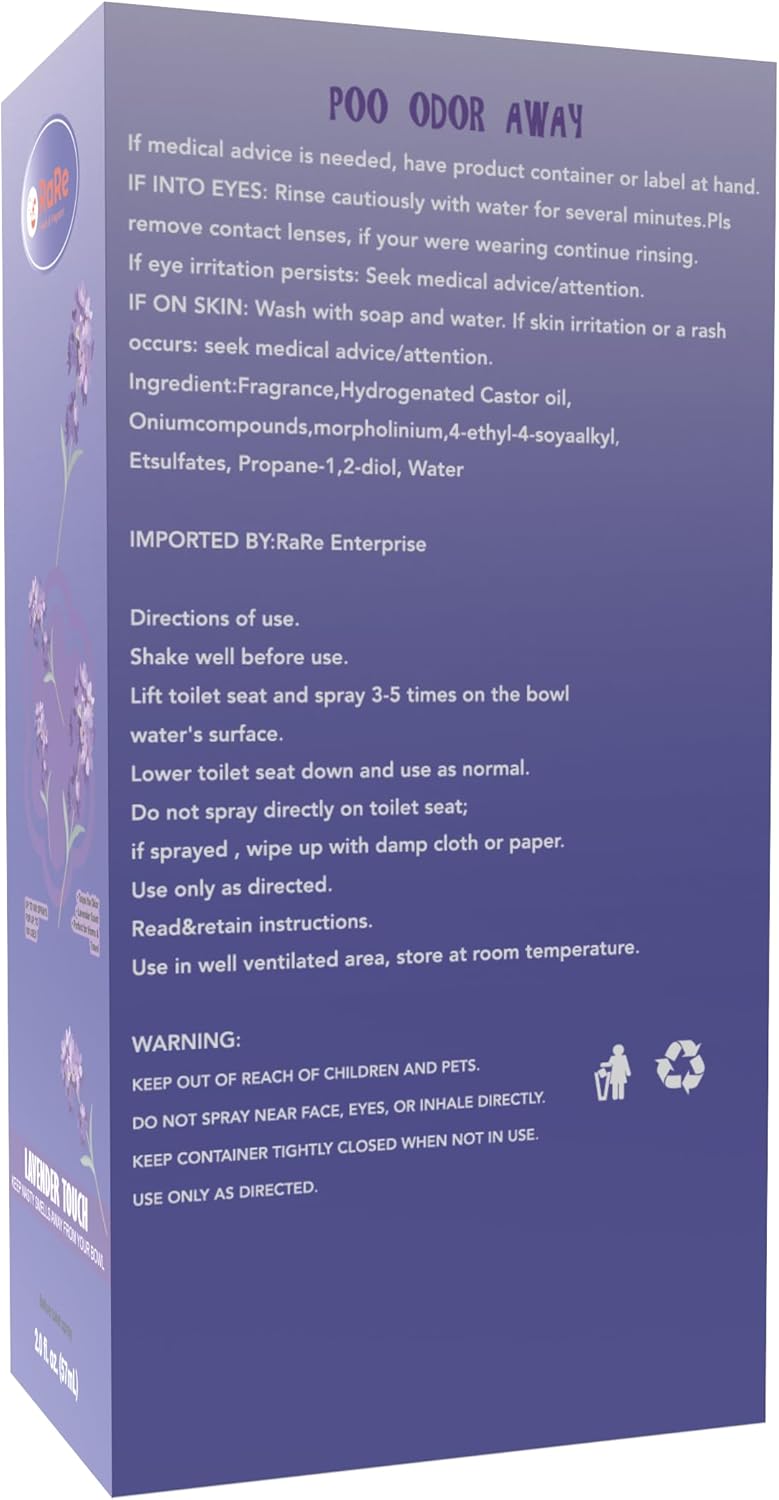 Lavender Scent Pre-Poo Toilet Spray 20 Fl Oz
