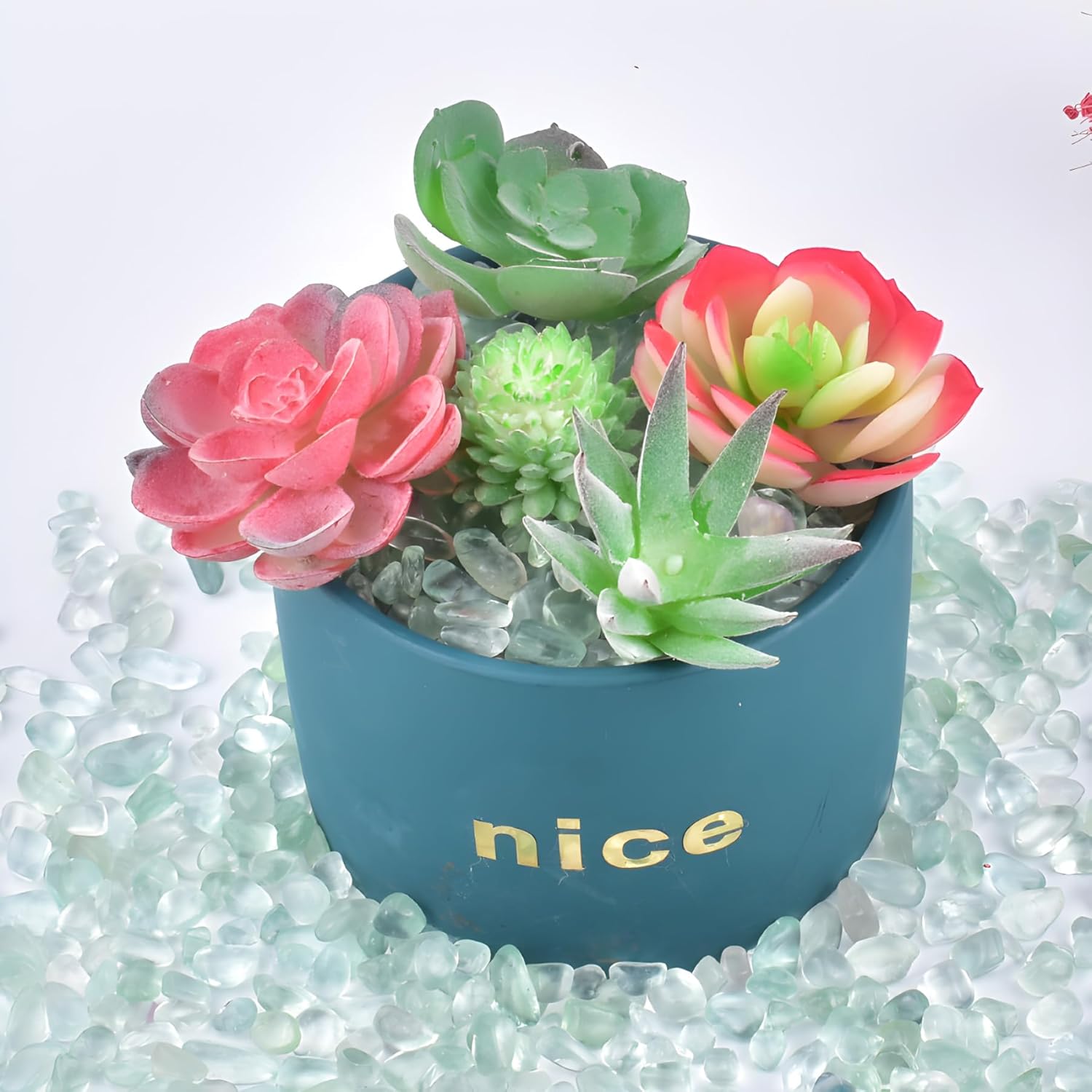 Polished Green Fluorite Crystal Chips 200 Pcs